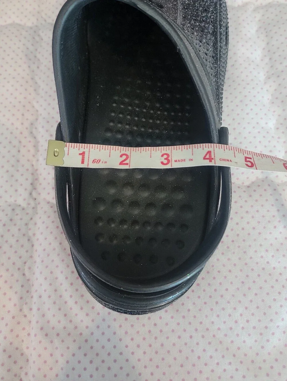 Black Glitter Sparkle Unisex Clogs Slip On Shoes Men's 10/Women's 12